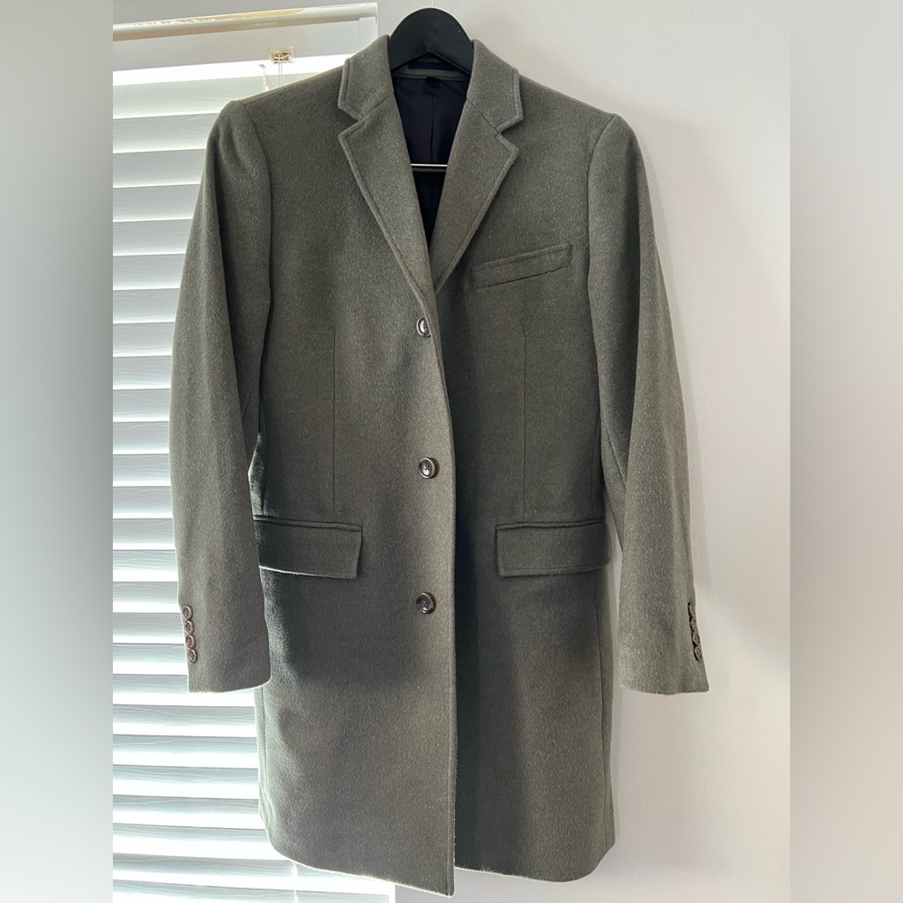 J.Crew Ludlow Topcoat in Wool/Cashmere Size 36/S Jade Green